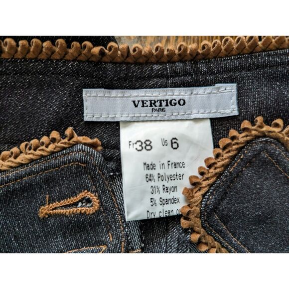 Vtg   Vertigo Paris long length lapel blazer with pants suit   Sz M - Picture 10 of 16